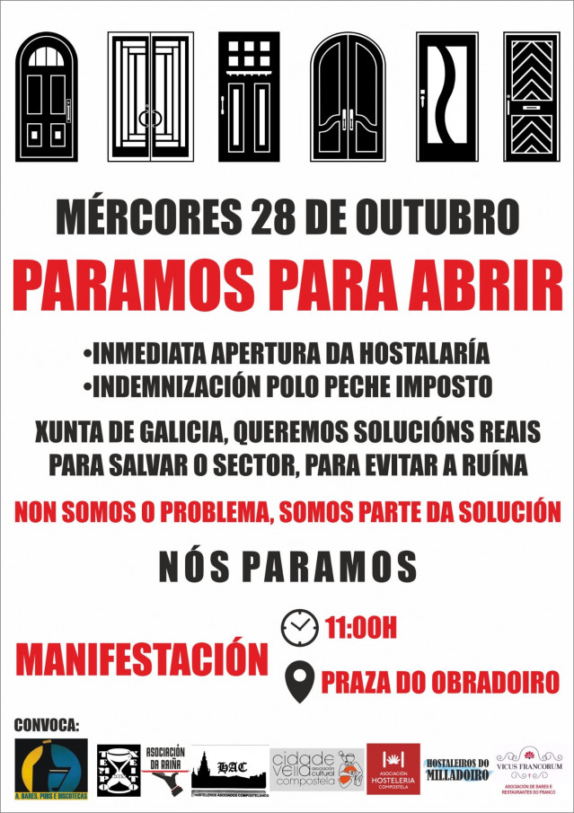 Cartel de la manifestación de este miércoles