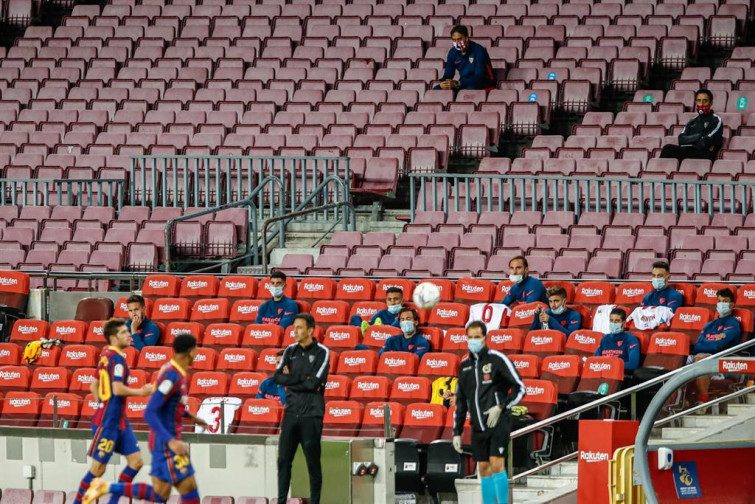 España mantiene las gradas vacías en los partidos de Champions, Europa League o Euroliga