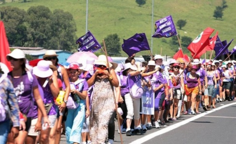Vilar de Barrio y Allariz reciben a la Marcha Mundial das Mulleres
