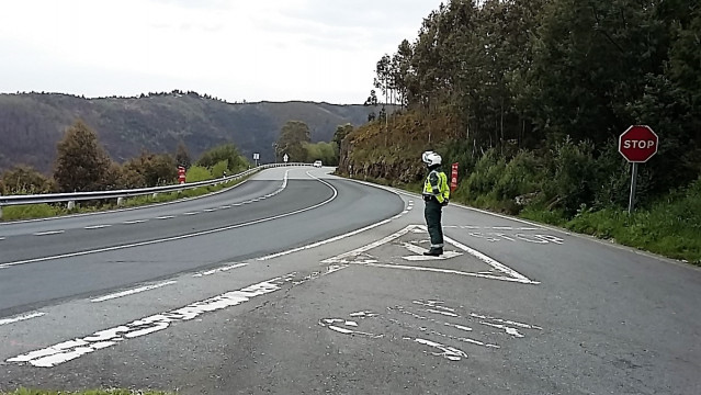 Control de la Guardia Civil de A Coruña.