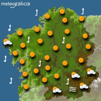 Predicciones para el martes 17 de noviembre en Galicia.