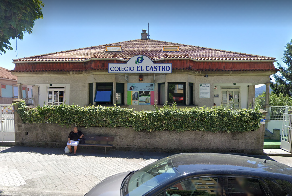 Colegio El Castro de Vigo en una imagen de Google Street View