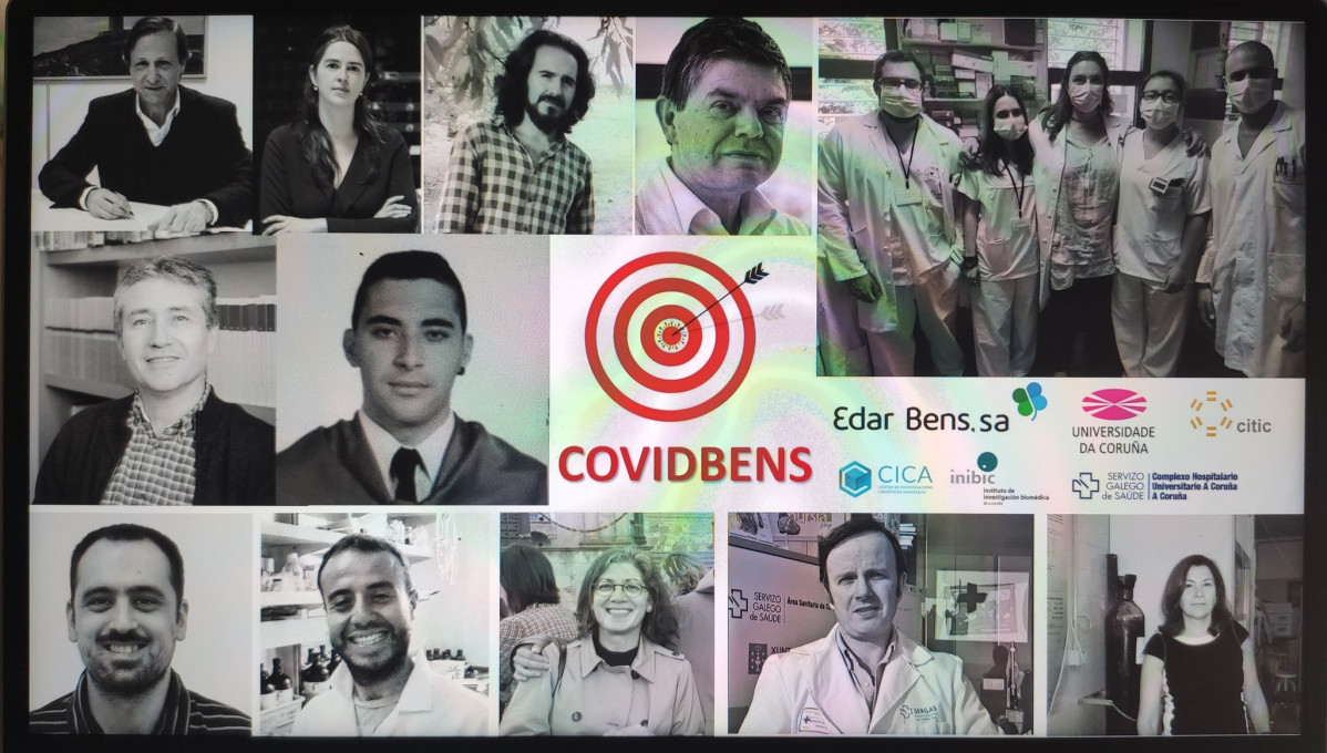 Equipo de covidbens en una imagen del twitter de la profesora Margarita Poza