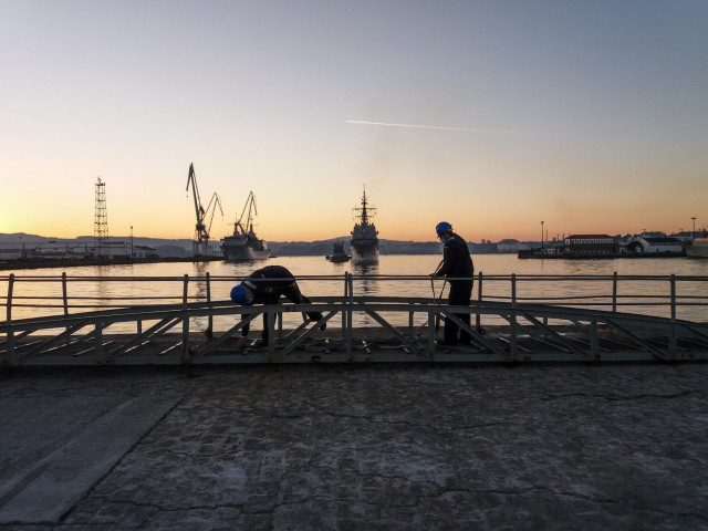 La fragata 'Álvaro de Bazán' regresa a Ferrol tras permanecer cinco meses desplegada con la OTAN