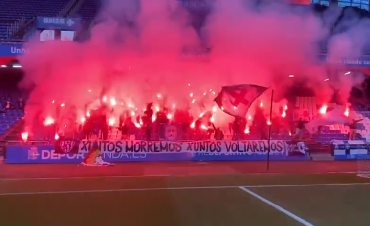 (VÍDEO) ​Polémica en redes sociales por la entrada de los Blues en Riazor y el recuerdo a Jimmy