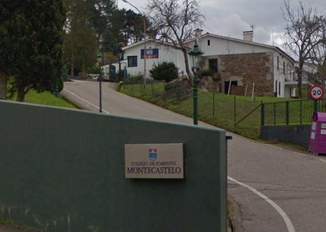 Colegio Montecastelo de Vigo en una imagen de Google Street View