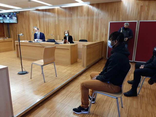 Imagen del acusado durante el juicio.