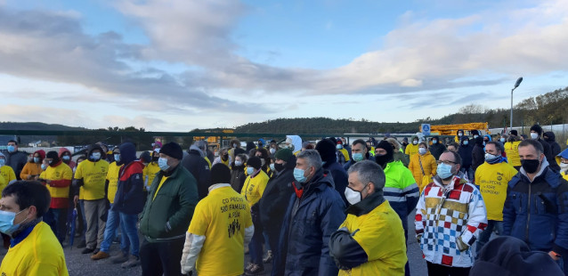 Concentración de trabajadores de Gamesa