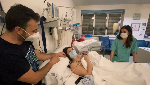 Antón, el primer bebé nacido en Ourense.