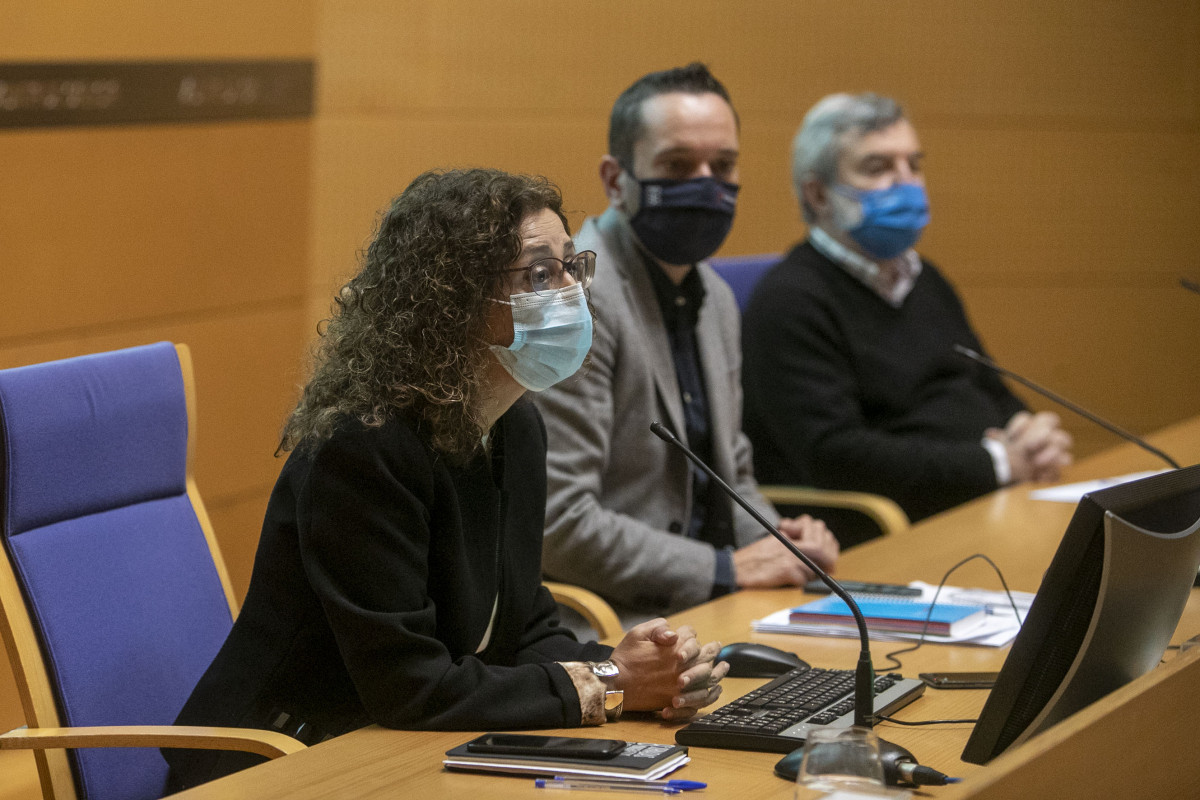 Carmen Duru00e1n Parrondo en rueda de prensa en una imagen de archivo de la Xunta