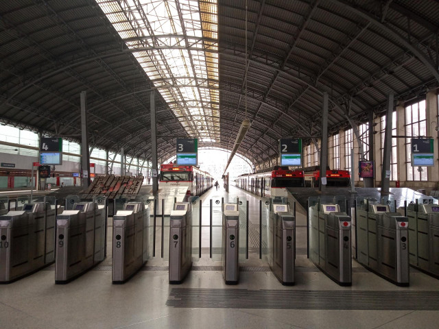 Estación de tren de Bilbao.