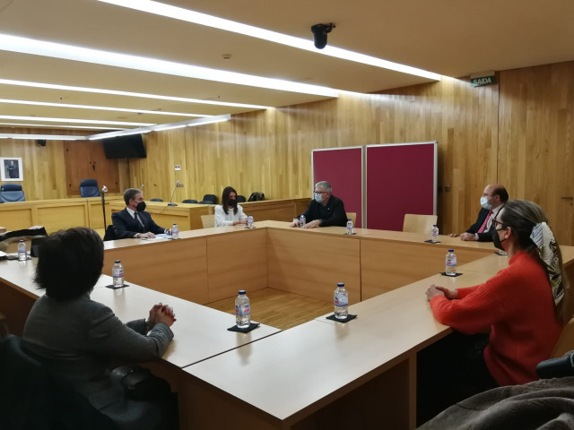 Visita del presidente del TSXG a Lugo