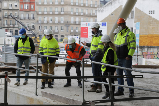 Visita a las obras del CC Vialia