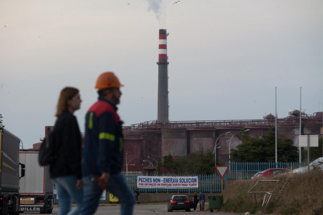 Imagen de la fábrica de Alcoa en San Cibrao