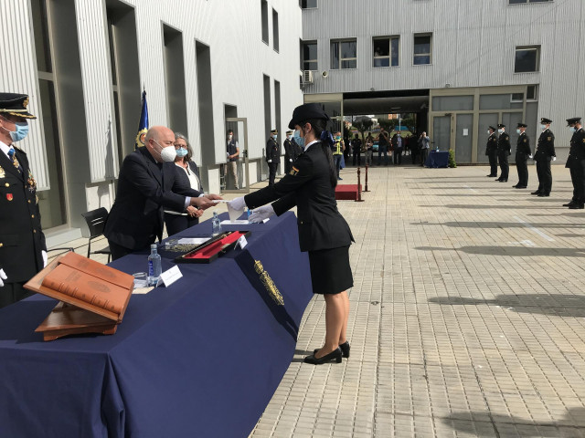 Aco de juramento de la 34º promoción de la Escala Básica de Policías Nacionales