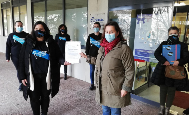 'Enfermeiras en Loita' lleva hasta Bruselas la precariedad laboral existente en el SERGAS
