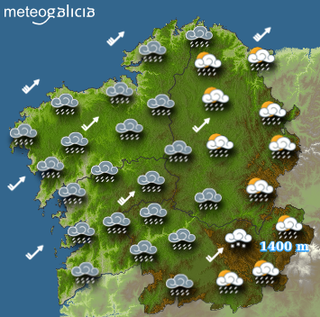 El tiempo para este sábado: las lluvias arrecian con fuertes vientos en la costa