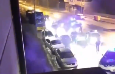 Espectacular persecución policial en Ordes: cinco coches policiales embestidos y cuatro guardias civiles heridos