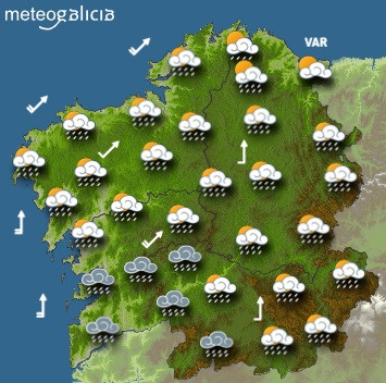 Predicciones para el jueves 11 de febrero en Galicia.