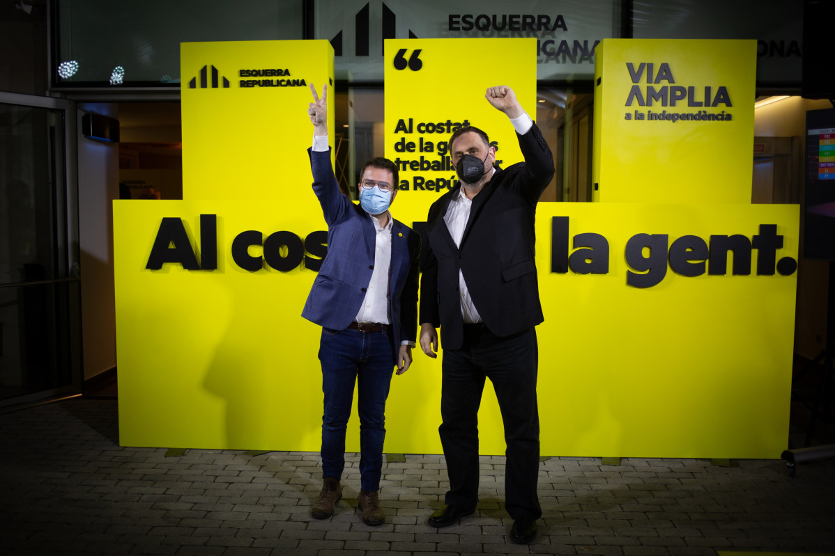 Pere Aragonès i Oriol Junqueras (ERC)