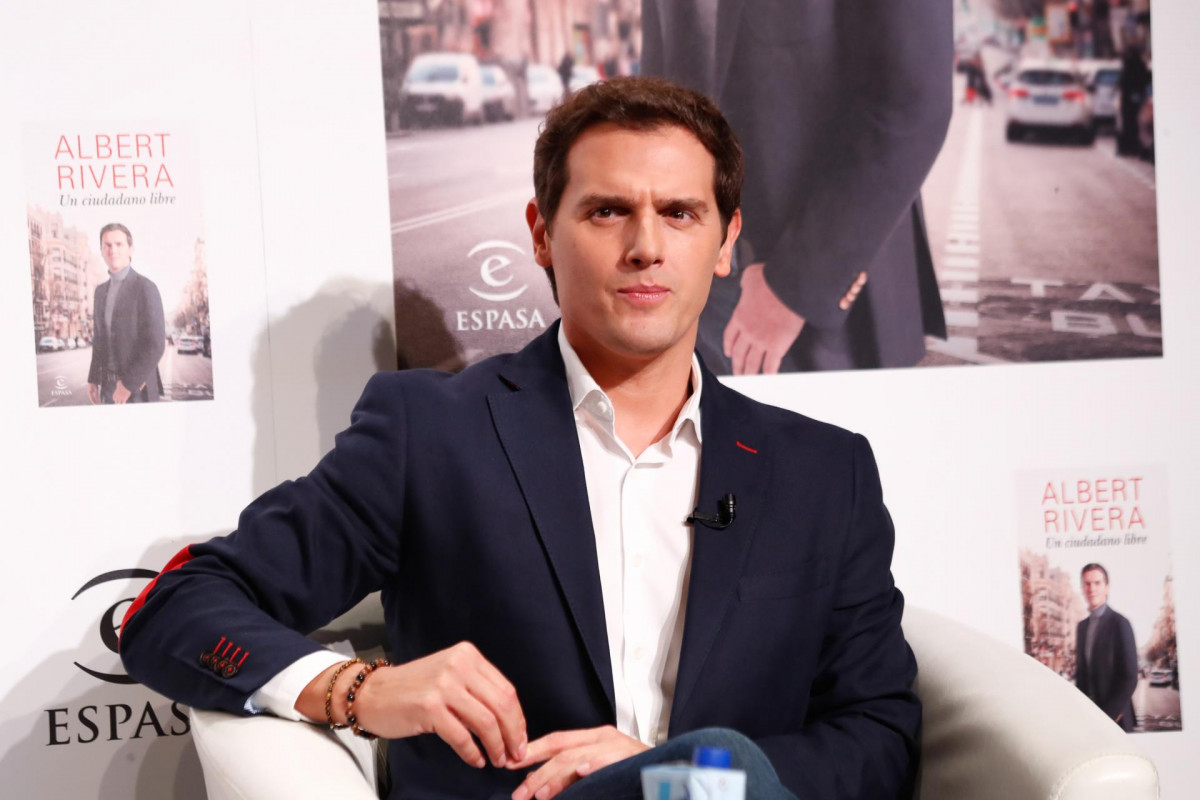El expresidente de Ciudadanos Albert Rivera durante la presentación de su libro 'Un ciudadano libre' en el Auditorio Gabriela Mistral de Casa de América, en Madrid (España), a 22 de septiembre de 2