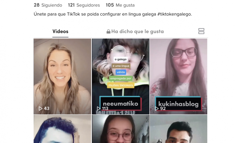 Tiktokers gallegos se suman a 'Conquistemos TikTok!' para normalizar el gallego en la red social