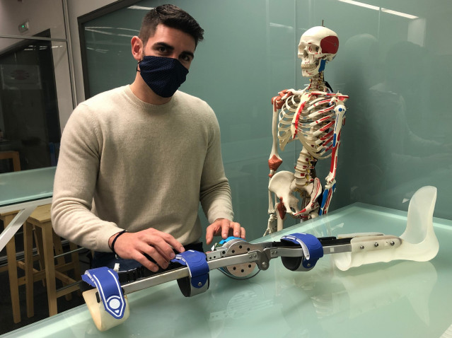 Florian Michaud, investigador en el Laboratorio de Ingeniería Mecánica del Campus de Ferrol