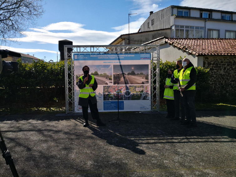 Las obras del Camino Francés entre O Tangueiro y San Lázaro, con más del 90% completado, rematarán en abril