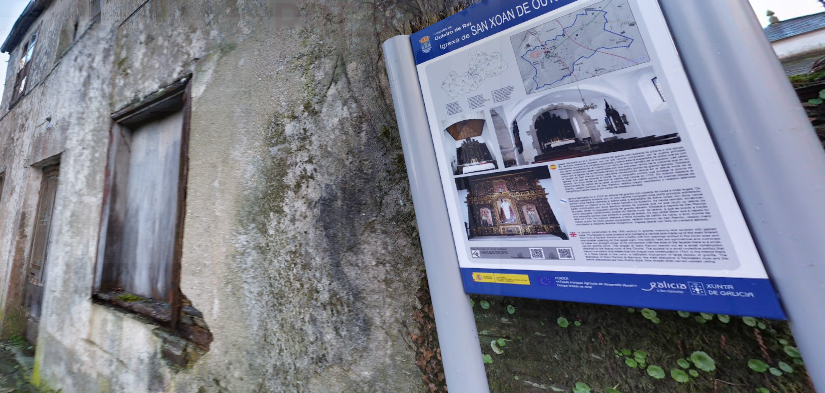 Antigua Casa Rectoral de Outeiro de Rei en una imagen de Google Street View