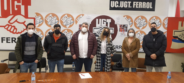 José Antonio Díaz, reelegido secretario comarcal en el Congreso de la UGT en Ferrol