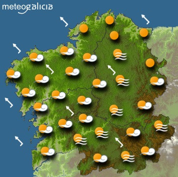 Predicciones meteorológicas para el miércoles 3 de marzo en Galicia.