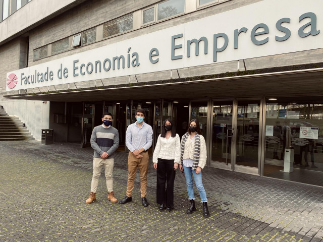 Alumnos de la UDC que representarán a Galicia en la Global Management Challenge