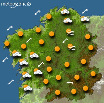 Predicciones para el viernes 5 de marzo en Galicia.
