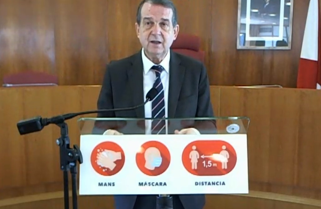 El alcalde de Vigo, Abel Caballero, en rueda de prensa
