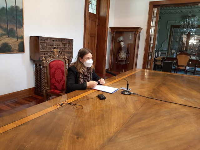 La portavoz socialista del gobierno de la Diputación de Lugo, Pilar García Porto.