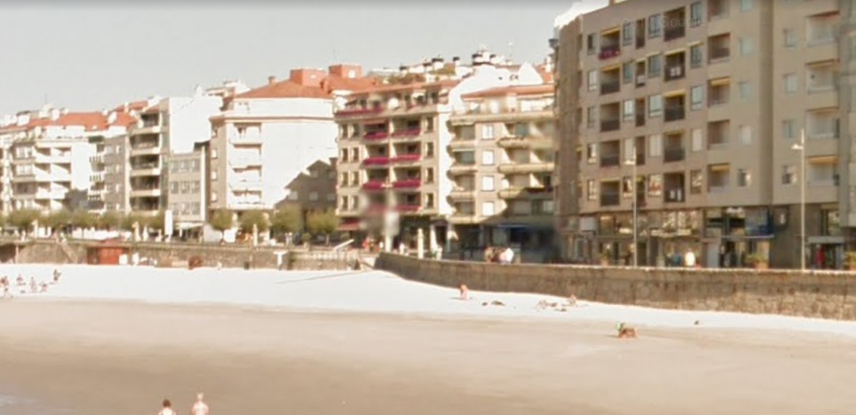 Paseo de Silgar en Sanxenxo en una foto de Google Street View