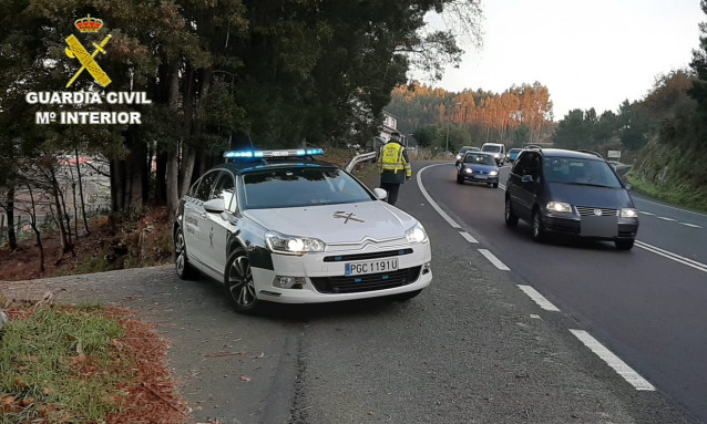 Imagen remitida por la Guardia Civil de Pontevedra
