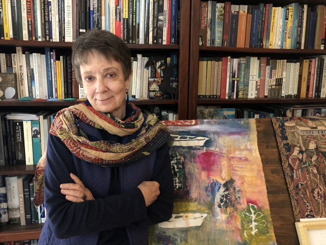 La profesora emérita de la Universidad de Maine (Estados Unidos) Kathleen March, primera protagonista del nuevo programa de residencias literarias puesto en marcha por la Xunta.