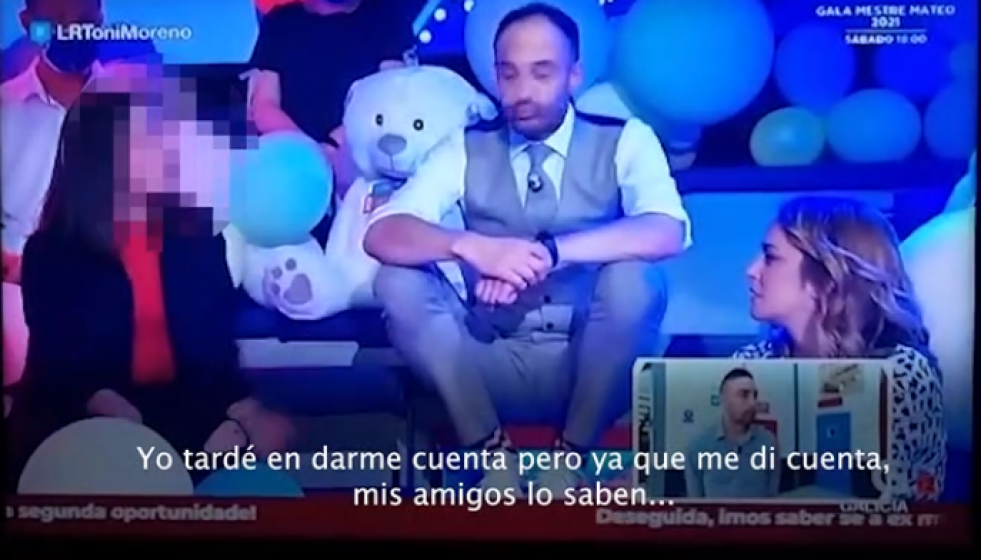 Imagen censurada del Land Rober de la TVG cuando la invitada indica que su ex la controlaba