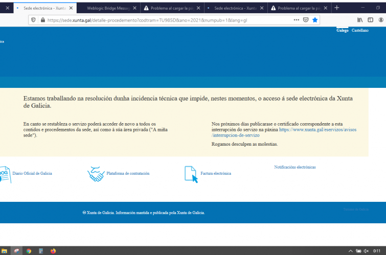 La solicitud del bono turístico arranca con la web caída y causa colas de varias horas en la sede electrónica de la Xunta