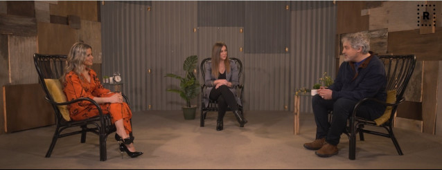 Fátima Pego y Manuel Rivas con Marga Pazos en 'Referentes'