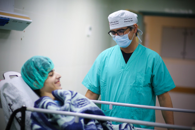 El doctor Diego González Rivas en Gaza