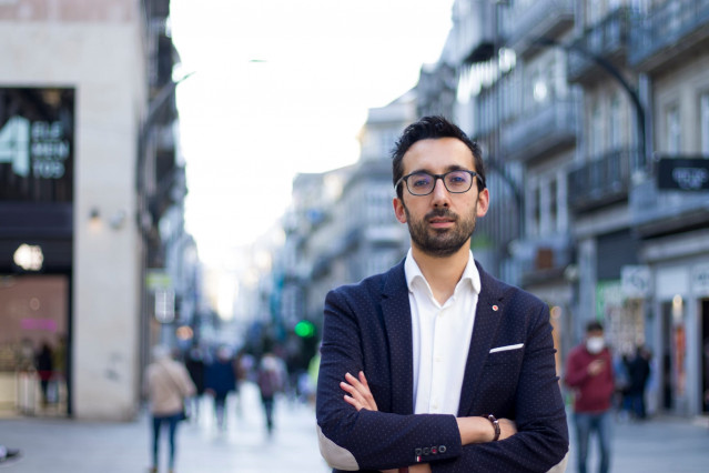 El coordinador local de Ciudadanos en Vigo, Miguel Blanco