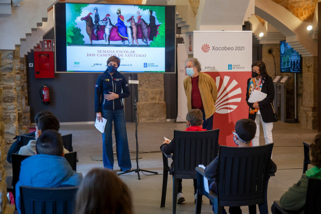 La directora de Turismo de Galicia, Nava Castro, participa en la presentación de la segunda semana escolar del Camino de Santiago