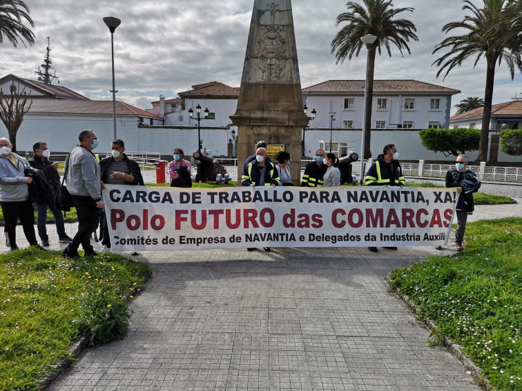 Trabajadores del naval reclaman que el buque 'Galicia' sea transformado en los astilleros de Navantia