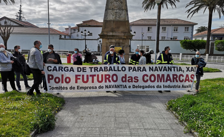 Trabajadores del naval reclaman que el buque 'Galicia' sea transformado en los astilleros de Navantia