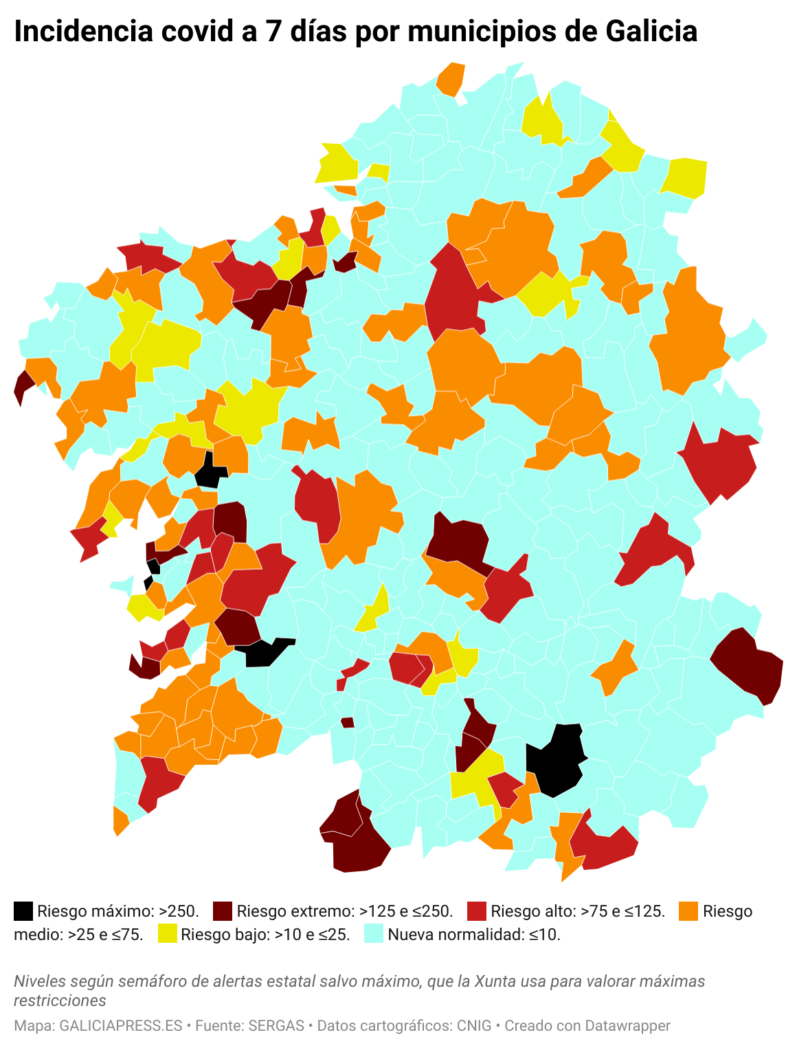 ZKjBW incidencia covid a 7 d as por municipios de galicia 