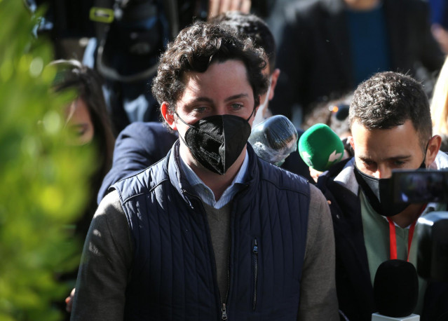 Francisco Nicolás Gómez Iglesias, conocido como 'El Pequeño Nicolás', a su llegada a la Audiencia Provincial de Madrid.