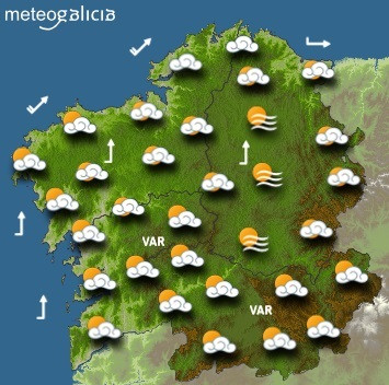 Predicción meteorológica para el viernes 14 de mayo en Galicia