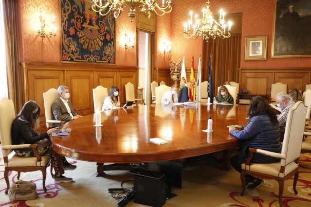 Reunión del gobierno de la Diputación de Pontevedra.